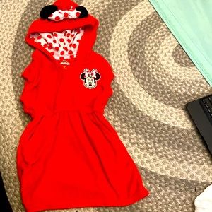 Minnie Mouse Hooded Cover Up Towel (Size 3T)